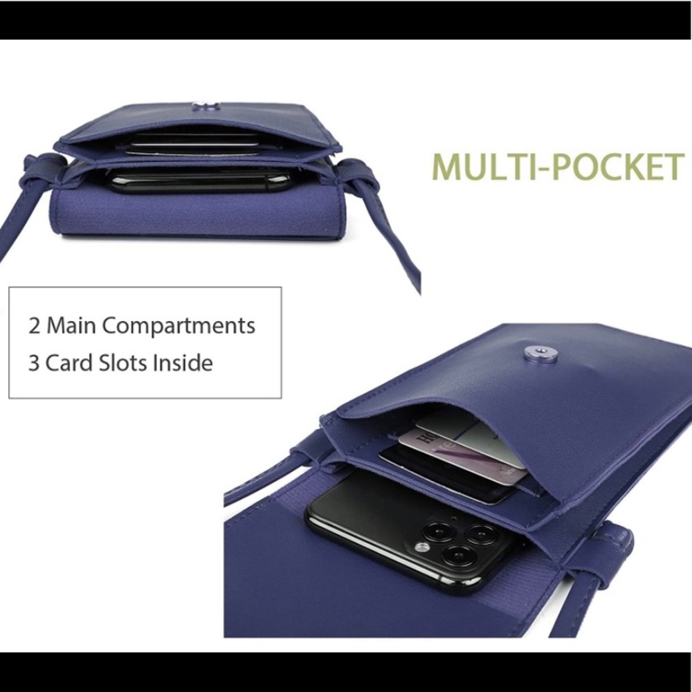 Crossbody Touchscreen Small Bag….Color: Blue….New - Picture 5 of 6